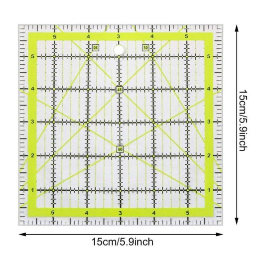 NX Garden Nemsikló Akril Varrószabályzó, 6 Hüvelyk, Lila Színű, Kézműveseknek és Szabásra