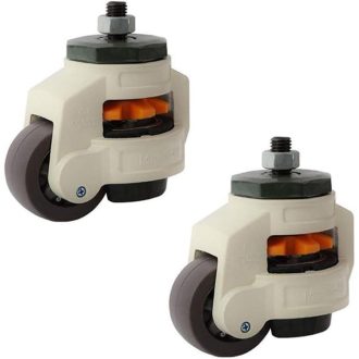   Barm Heavy Duty Munkapad Nylon Forgó Görgők Szintezhető Ipari Berendezésekhez Bútorokhoz - 2 darabos csomag Újracsomagolt termék