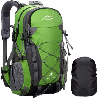   A AM SeaBlue 40L Vízálló Túrahátizsák Férfiaknak és Nőknek Zöld