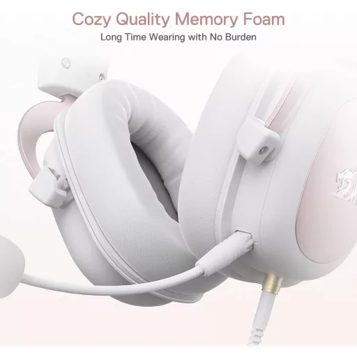 Redragon H510 Zeus 7.1 Surround Gaming Headset Pink-White PC/PS4/Xbox