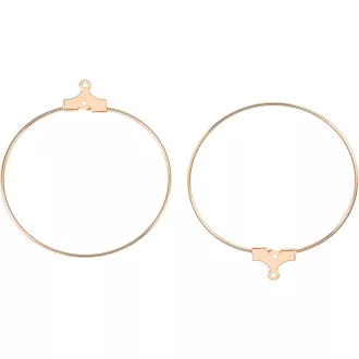   BENECREAT 18K aranyozott francia fülbevaló kampó ékszerkészítéshez