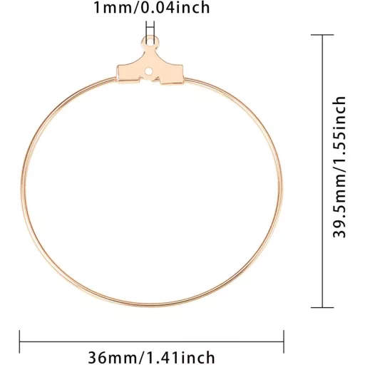 BENECREAT 18K aranyozott francia fülbevaló kampó ékszerkészítéshez