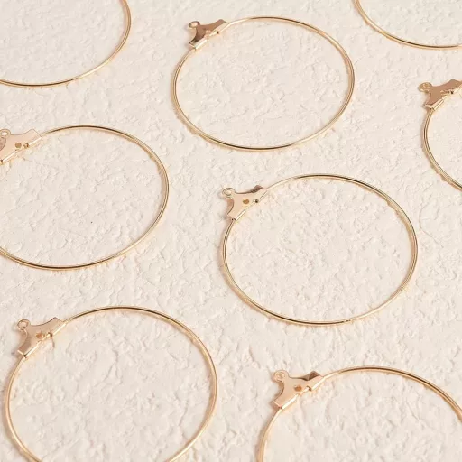 BENECREAT 18K aranyozott francia fülbevaló kampó ékszerkészítéshez