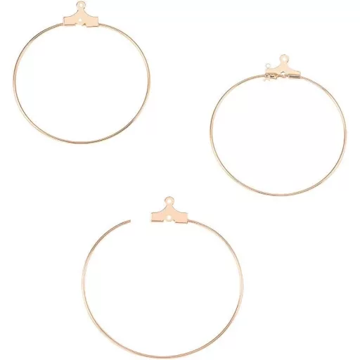 BENECREAT 18K placat cu aur, cârlige franțuzești pentru cercei, pentru confecționarea de bijuterii