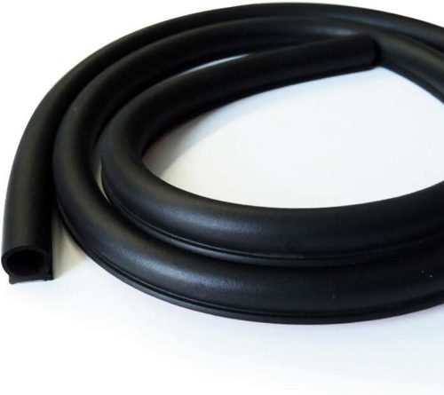 Tuokay 10m EPDM Gumi Ajtótömítés - 12x14mm D-alakú Szigetelőcsík Autóajtóhoz, Motorházhoz, Csomagtérhez - Hangszigetelő Tömítőszalag A