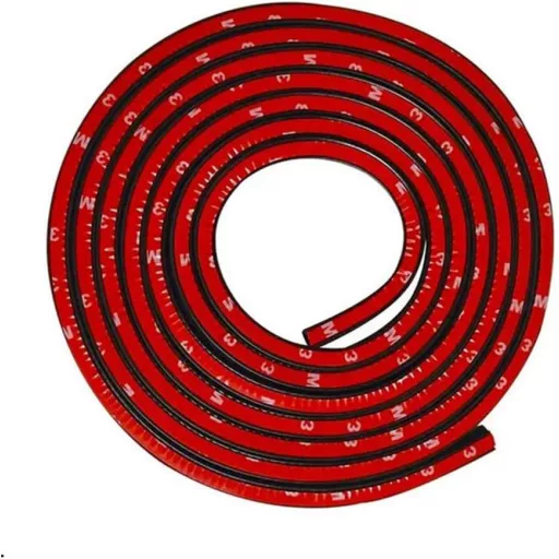 Garnitură etanșare ușă Tuokay 10m EPDM - 12x14mm bandă izolatoare în formă de D pentru uși auto, capotă motor, portbagaj - Bandă etanșare fonoizolantă A