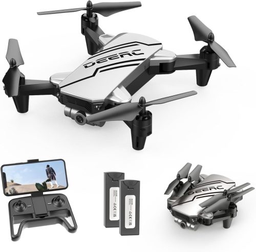 DEERC D20 Mini Dronă cu Cameră HD 720P, Pliabilă, Control Vocal, pentru Copii și Adulți