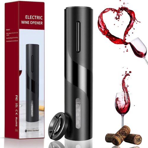 ZOYIDOUX Tirbușon Electric Fără Fir - Deschizător Automat de Sticle de Vin cu Cutter pentru Folie