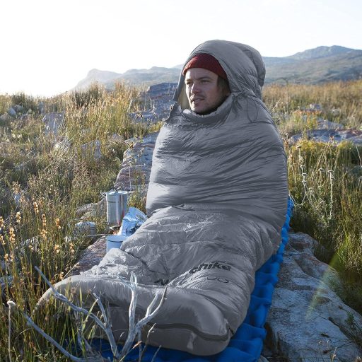 Geacă cu puf ultraușoară Naturehike, sac de dormit pentru camping și drumeții în 4 anotimpuri, cu sac de compresie inclus