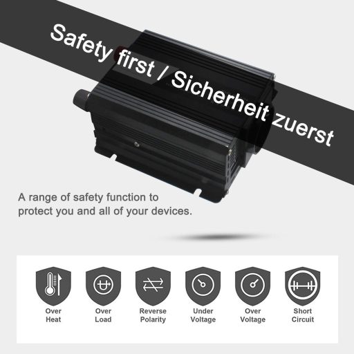 Yinleader 400W Inverter 12V 220V USB Portokkal Autóhoz Kempinghez