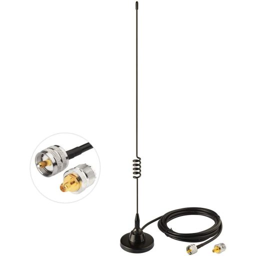 BINGFU Autós Rádió Antenna Duál Sávú VHF UHF Mágneses Talp PL259