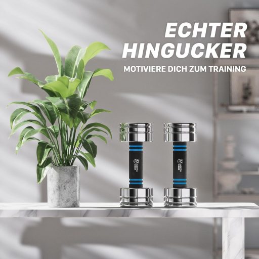 Northdeer 2x5kg Set de gantere reglabile cu mâner din spumă, pentru antrenament acasă