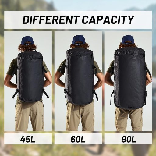 Rucsac sport mare, impermeabil, MIER, cu compartiment pentru pantofi, convertibil, 45L-90L