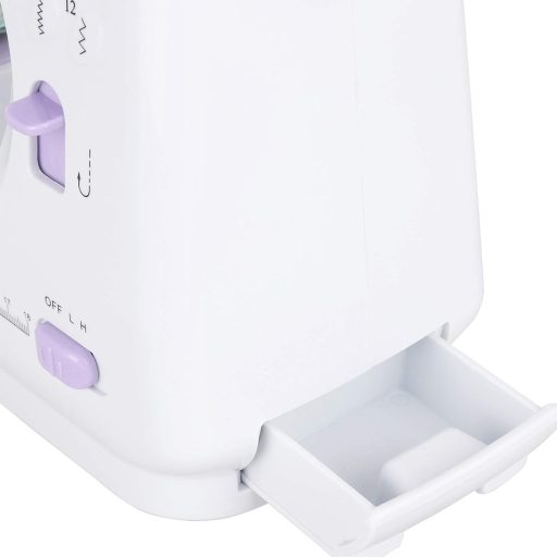 Emerio gyermek varrógép 12 öltésmintával, pedállal, LED világítással, fehér-rózsaszín