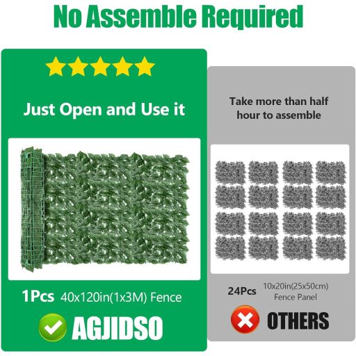 Umjetna Živa Ograda Balkonska Zaštita 100x300cm Zeleni Listovi Zaslon za Privatnost