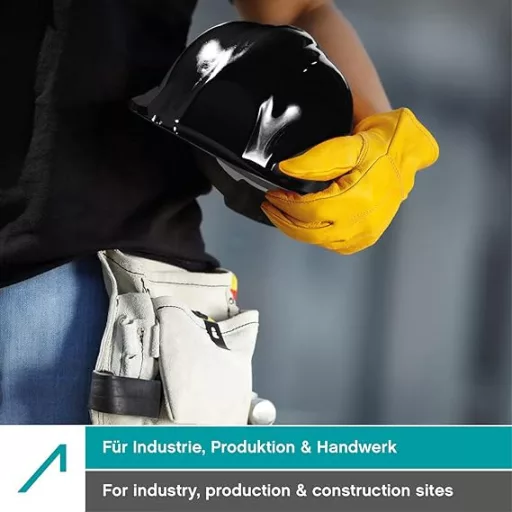 Cască de protecție ACE Patera - Cască de construcții albastră, cu ventilație reglabilă, conformă cu standardul EN 397 - Pentru uz industrial.