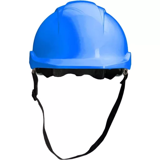 Cască de protecție ACE Patera - Cască de construcții albastră, cu ventilație reglabilă, conformă cu standardul EN 397 - Pentru uz industrial.