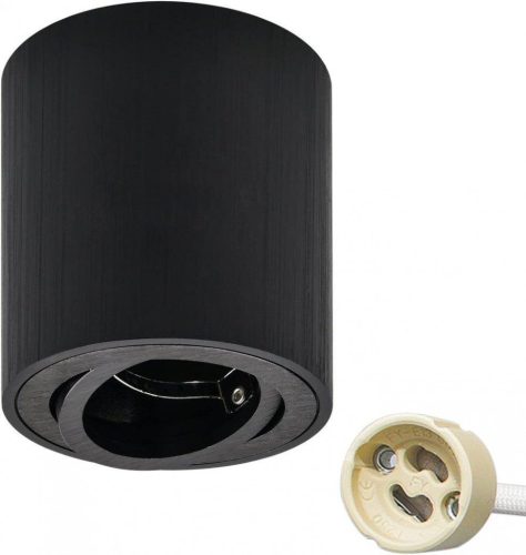 Lămpi de perete cu LED negre, rotative, KYOTECH, cu soclu GU10