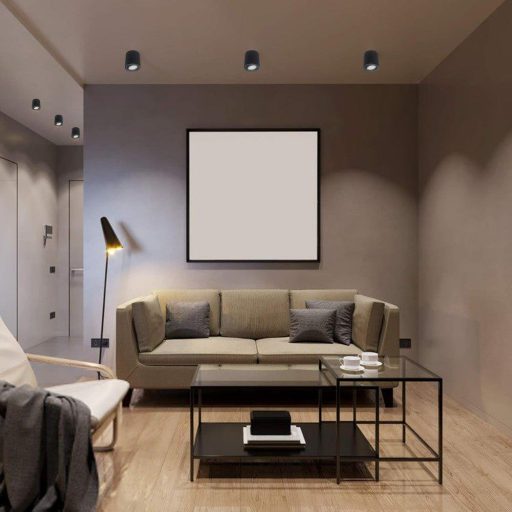 KYOTECH Modern LED Fali Lámpa, Forgatható, GU10 Foglalatú, Alumínium, (Szín:Fekete )