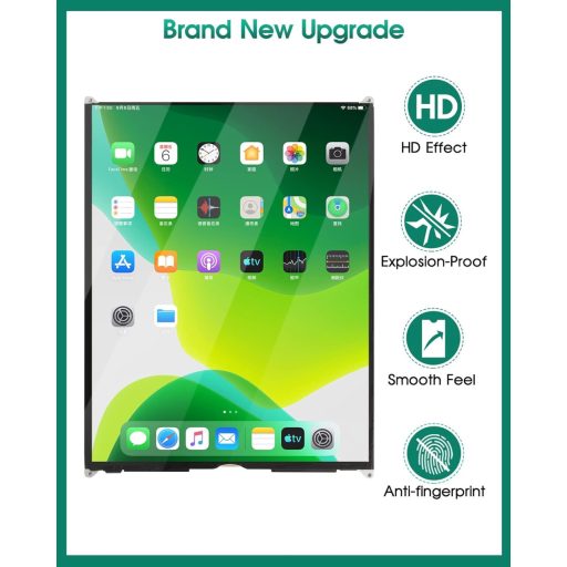 SRJTEK iPad 10.2 LCD zaslon zamjena 2019-2021 7., 8., 9. generacija A2197 A2200 crni