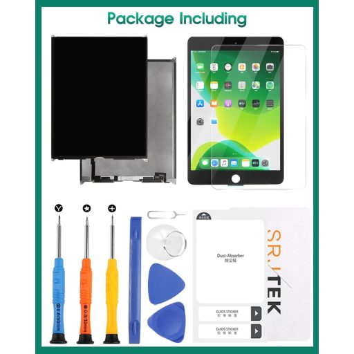 Înlocuire display LCD pentru iPad 10.2 SRJTEK 2019-2021 generația a 7-a, a 8-a, a 9-a A2197 A2200 negru