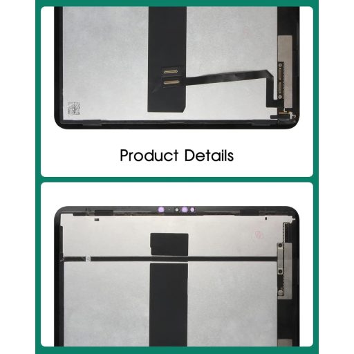 SRJTEK Zamjena ekrana za iPad Pro 12.9 2020 4. generacije A2069 A2232 LCD Touch Panel Crni