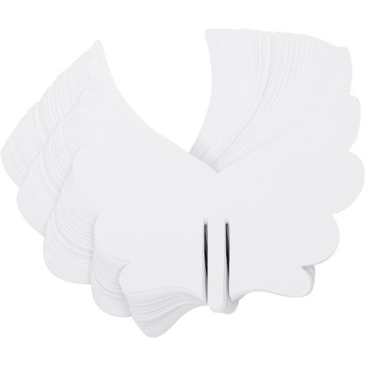 Kartice za čaše u obliku labudovog krila - 100 komada bijelih kartica za raspored sjedenja za vjenčanje