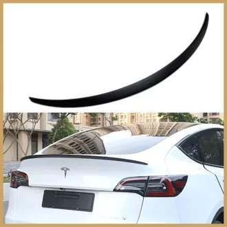   AOSKonology Tesla Model Y OEM stílusú hátsó spoiler, matt fekete, 2020-2023