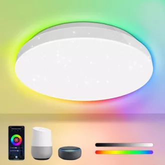  Plafoniere LED Smart EXTRASTAR WiFi cu variator, compatibile cu Alexa și Google Home