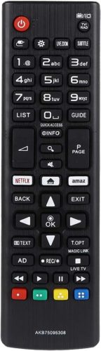 FOXRMT AKB75095308 Univerzális Távirányító LG Smart TV-hez - Beállítás Nélküli Használat, 10m Hatótáv, Kompatibilis 60UJ6309 65UJ6309 43LJ61