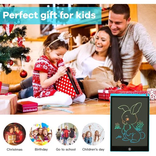 SERUW 12-inčni LCD tablet za crtanje, šarena ploča za pisanje, digitalna podloga za crtanje za djecu od 3-12 godina