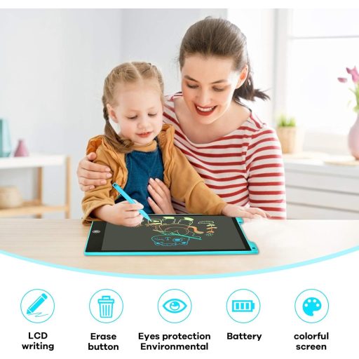 SERUW 12-inčni LCD tablet za crtanje, šarena ploča za pisanje, digitalna podloga za crtanje za djecu od 3-12 godina