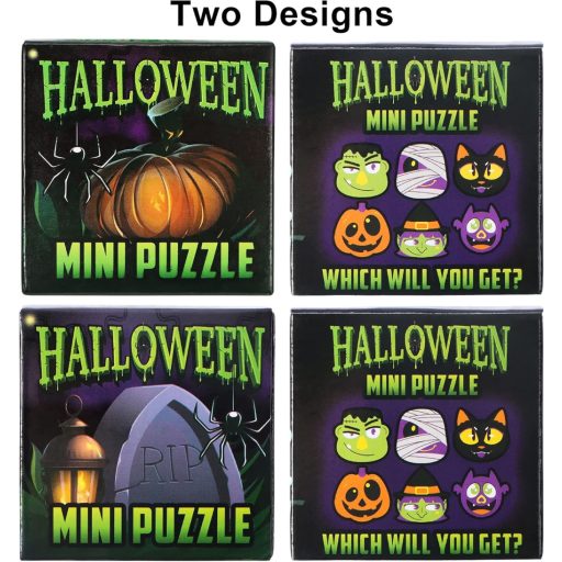 JOYIN 36-dielne halloweenske puzzle v slepom balení so 6 postavičkami pre deti