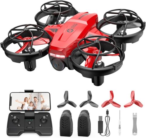 Holy Stone HS420 Mini Drón Beépített Kamerával - WiFi Élő Közvetítés, 3 Akkumulátor, Hosszú Repülési Idő, Pályakövetés, Mozgásérzékelés, Mag