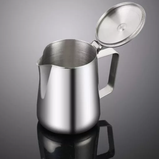 BESTonZON Tejkiöntő Rozsdamentes Acél 600ml Tejhabosító Kávé Cappuccino Latte