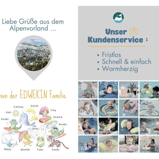 Detské nafukovacie plávacie koleso EDWEKIN Krokodíl so sedadlom pre bábätká od 6 mesiacov