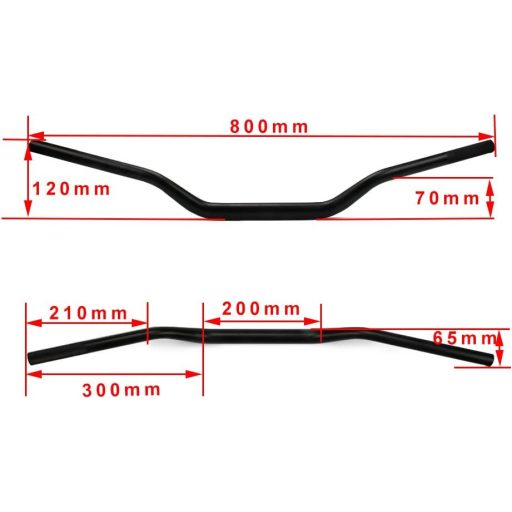 USTPO Motocross Alacsony Ülés Kormány Szett Suzuki Yamaha Kawasaki Honda CRF YZF KXF Fekete