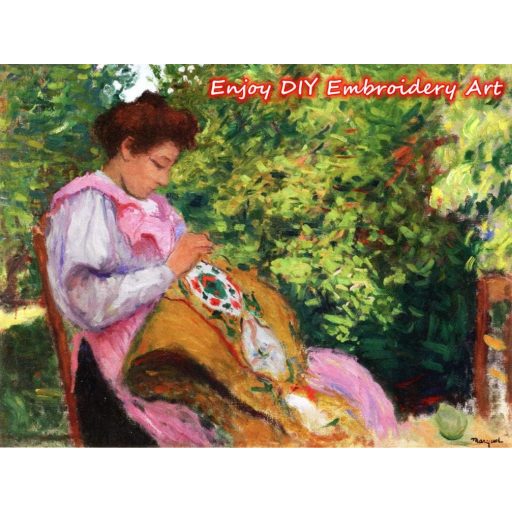 Abillyn Set za vez Križić akvarel mačka uzorak