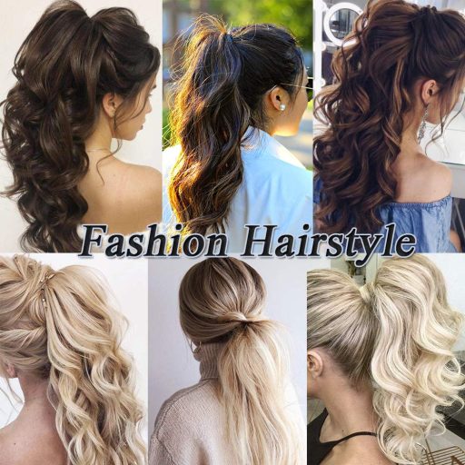 Cybelleza Clip-in Konský chvost - Vlnitý Syntetický Vlas Gaštanovohnedej a Blond Farbe - Prirodzene Vyzerajúce Zahusťovanie a Predlžovanie Vlasov pre Ženy