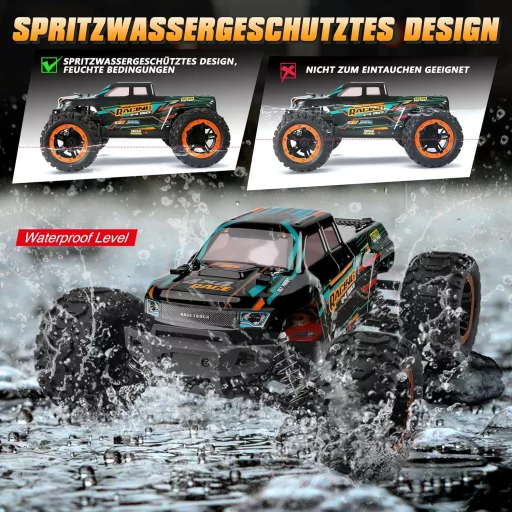 HAIBOXING 4WD RC Monster Truck 1:16 36 km/h Vízálló Versenyautó Gyerekeknek
