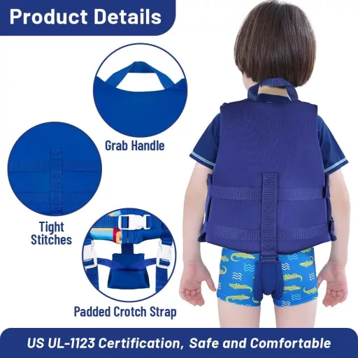Boglia Gyerek Úszódressz Biztonsági Öv Uniszex Fiúk Lányok