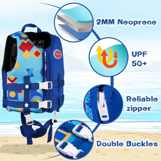 Boglia Gyerek Úszódressz Biztonsági Öv Uniszex Fiúk Lányok