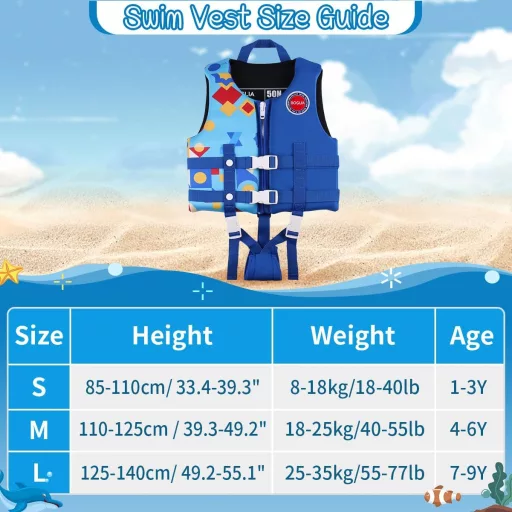 Boglia Gyerek Úszódressz Biztonsági Öv Uniszex Fiúk Lányok
