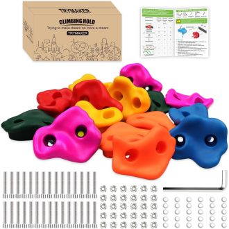   Trymaker Mászófal Gyerekeknek és Felnőtteknek, Kültéri Mászóeszközök Készlet