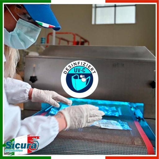 SICURA 50 db FFP2 maszk CE tanúsított fekete fehér olasz gyártás BFE 99%