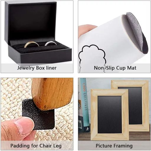 BENECREAT 200x40 cm Samoljepljiva Filc Traka Bež - Za Namještaj, Slike i Podmetače za Čaše