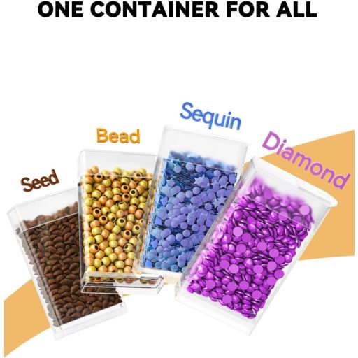 ARTDOT 5D Gyémántfestés Tárolódoboz 70 Részes Szett Tölcsérrel és Matricákkal