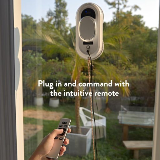 CHOVERY CL-1 Ablaktisztító Robot - Elektromos Ablakporszívó Távirányítóval, Intelligens Peremfelismerő Rendszerrel, Mágneses Tapadással Függ