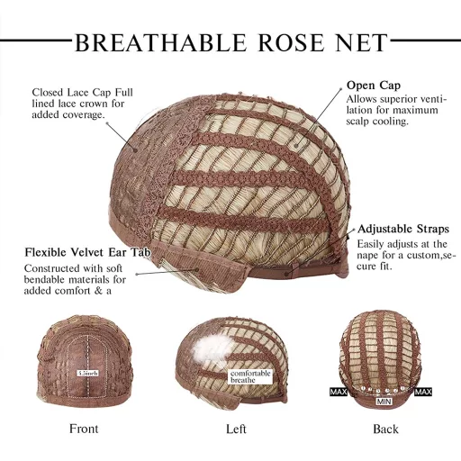 Esmee 61 cm Dlhá Vlnitá Parochňa s Ofinou - Ombre Hnedo-Sivá Tepluvzdorná Syntetická Dámska Parochňa s Nastaviteľnou Veľkosťou Hlavy