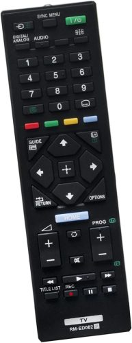 Telecomanda ALLIMITY RM-ED062 pentru Sony Bravia TV - Compatibilă cu KD-43XE7077, KDL-40R353B și alte modele - Rază de acțiune 10m - Ergonomică